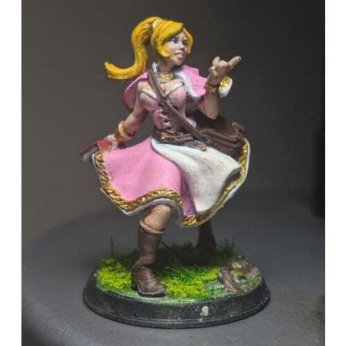 1/32 56mm Resin ModelDanciing Girl Figure Unpainted No Color