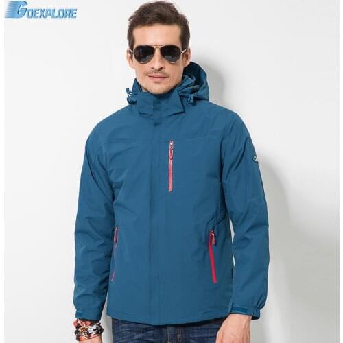 Goexplore Outdoor Jacket men sports warm wind winter ski mountaineering camping hiking jacket large size snowboard jacket male