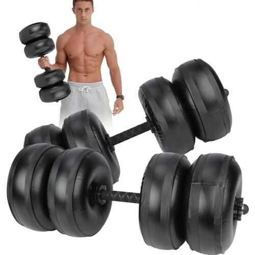 Water-Filled Dumbbells Adjustable 1-35kg Heavy Weight PVC Protect the Floor Water Dumbbell Set Home Gym Training Fitness Workout
