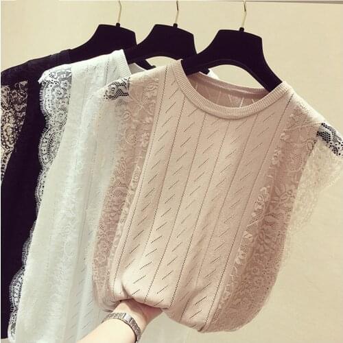 NEEDBO Women's Knitted T-shirts
