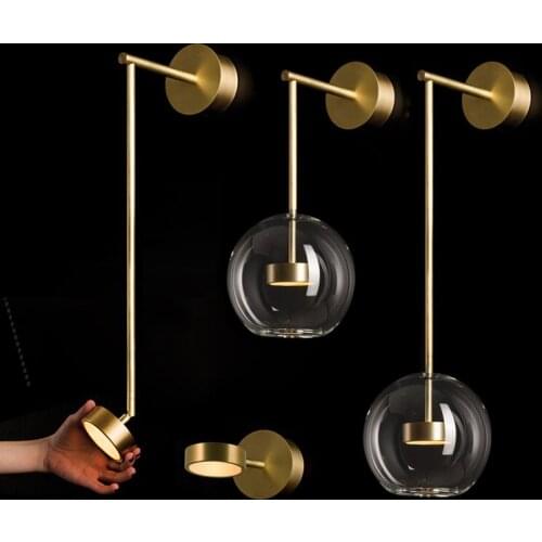 Nordic Creative Minimalist Wall Lamp For Bedroom Living Room Bedside Personality Aisle Staircase Background Wall Lamp