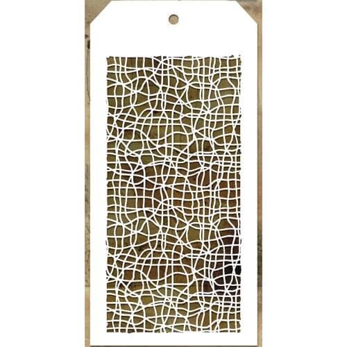 2021 New Label Tag Plastic Stencil For DIY Making Stripe Pattern Background Scrapbooking Card Album No Metal Cutting Dies Stamps