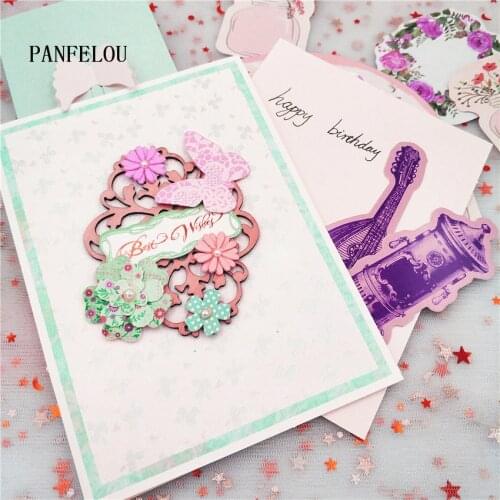 PANFELOU Romantic vines metal craft paper die cutting dies Scrapbooking/DIY Thanksgiving Day Easter Embossing mould cards