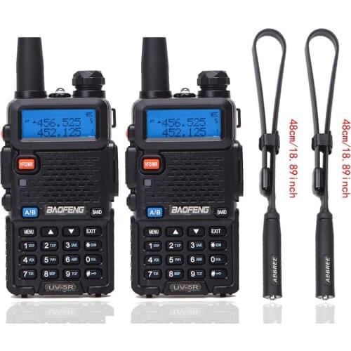 2Pcs Baofeng BF-UV5R Amateur Radio Portable Walkie Talkie Pofung UV-5R 5W VHF/UHF Dual Band Two Way Radio UV 5r CB Ham Radio