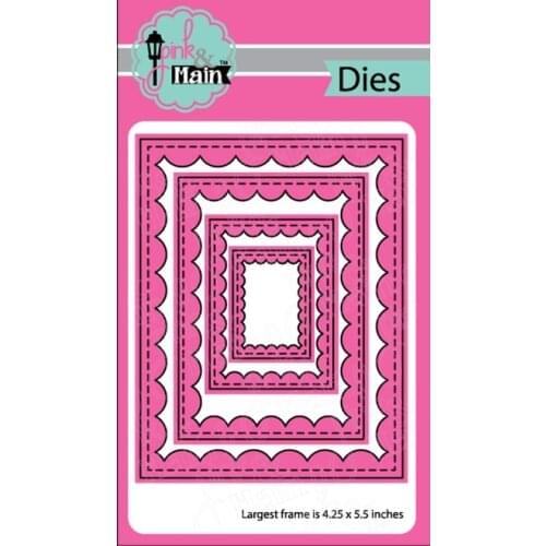 Rectangular background Metal Cutting Dies Scrapbooking background craft Card Making Embossing Rectangular Pattern