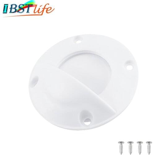 Universal White Nylon Marine Boat Transom Deck Mount Drain Scupper Valve Screw Cap Bung Stopper Replacement Accessories