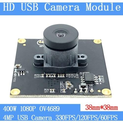 High Speed 330fps 120fps 60fps 1080P Webcam 4MP Full HD OV4689 UVC Plug Play Non Distortion USB Camera Module