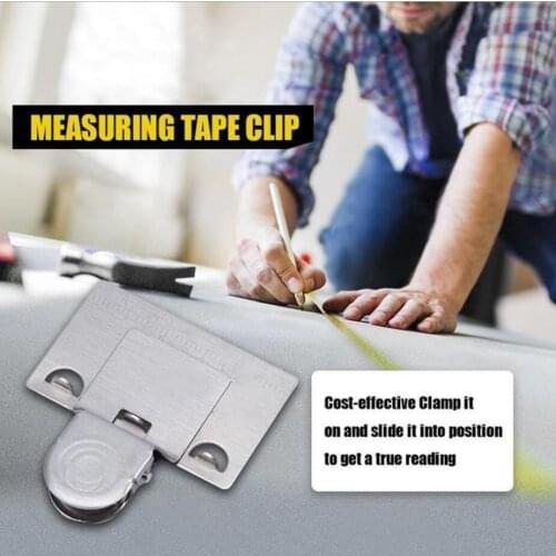Tape Measures Positioning Clip Corner Edge Clamps Fixed Measurement Accurate Reading Stainless Steel Tape Measurement Aid Tools