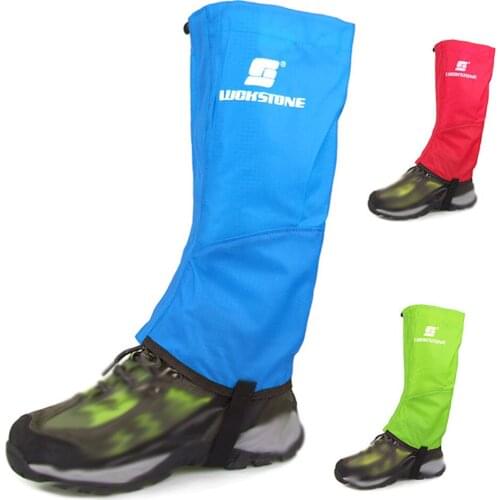 Waterproof Breathable 1 Pair Black Waterproof Hiking Climbing Legging Gaiters Leg Covers Small Size Prevent Snow Sand Mosquitoe