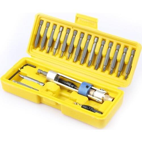 20pcs Half Time Drill High Speed Screwdriver Kit of Half Time Drill High Speed 20bits Drill Driver Screwdriver Head Tools W/ Box