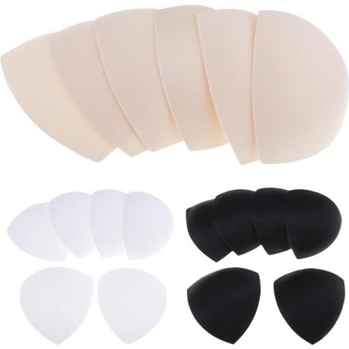 3 Pairs Bra Pads Soft Sponge Womens Triangle Bra Pad Sports Bra Bikini Pads Yoga Bra Swimsuit Bralettes Nursing Bra Inserts