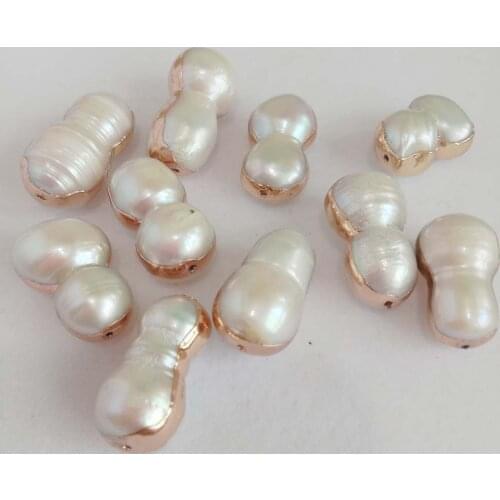 5 PCS /LOT 100% freshwater loose pearl with bottle shape,baroque shape ,DIY PEARL BEADS-10*17 mm nature colors