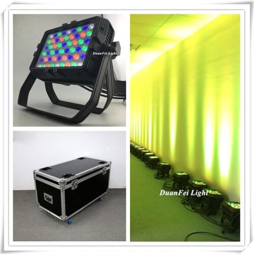 6pcs+Flycase) stage light spot light Dmx city light city color outdoor lighting 54x3w rgbw