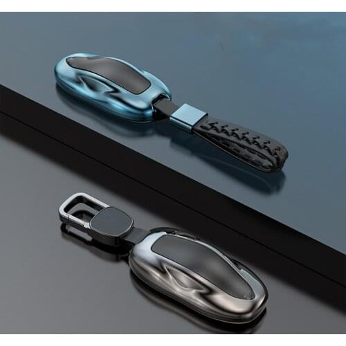 Aluminum Alloy Car Key Case Cove for model S Key Shell Storage Bag Protector Deluxe Styling for Tesla Model S Model 3
