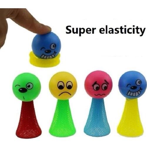10pcs Random 6.5cm Bouncing Villain Elf Vreative Bizarre Puzzle Fun Tricky Toy For Party Favor Childrens school gifts