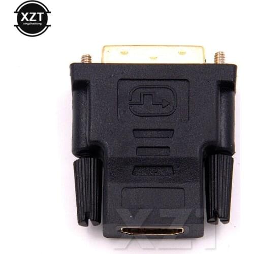 DVI 24+1 to HDMI Adapter Cables 24k Gold Plated Plug Male To Female HDMI To DVI Converter 1080P For PC PS3 HDTV Projector