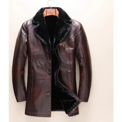 Kiryaquy Men's Faux Leather Jackets