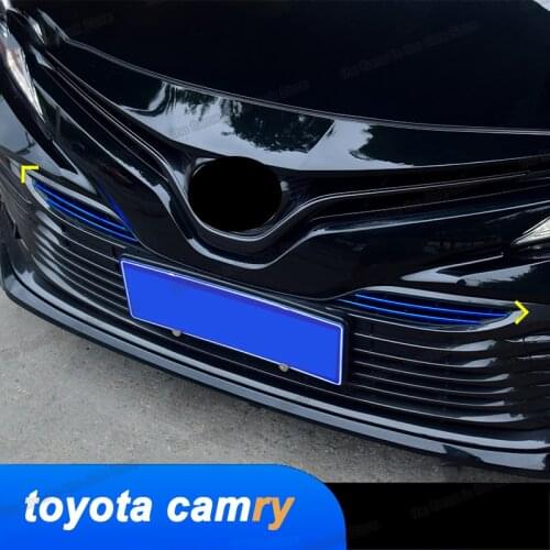 Lsrtw2017 Car Front Grille Net Trims Side Decoration for Toyota Camry 2019 2020 2018 70 V70 Xv70 Trd Accessories Sport Edition