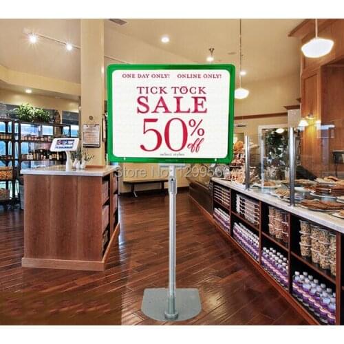 Fashion supermaket pop advertising poster display stand rack A4 frame price tag sign label Promotions card showing holder 5 sets