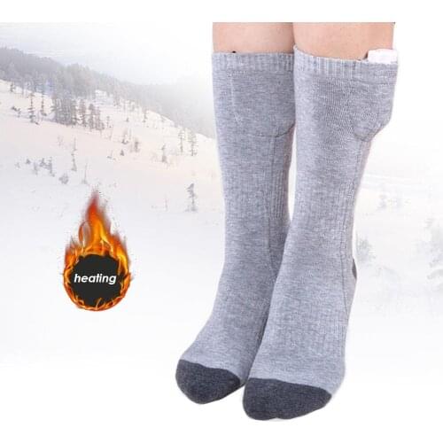 Lithium Battery Health Care Heating Socks Soft Sports Winter Warm Wear Resistant Stimulate Washable Heated Socks For Women Men