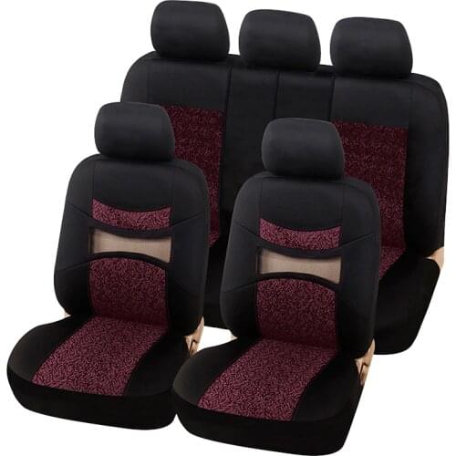 2020 New Universal 3 Color Hollow Breathable Car Seat Cover Four Seasons Polyester Seat Cover Fit for Most Car Seat Covers