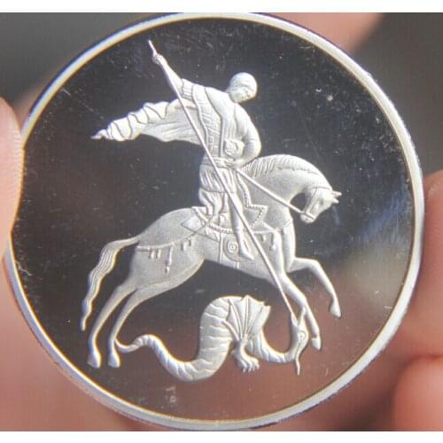 Saint georgeRussia Metal Coin Plated Commemorative Coin Badge medal for collection Arts Gifts Souvenir