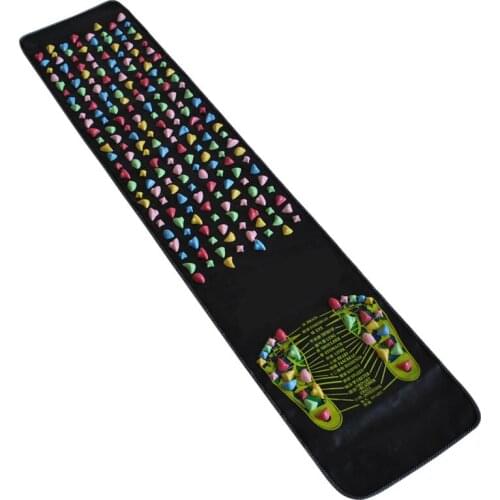Drop Shipping Hot Sale 35*170cm Carpet Foot massage mat the road of health A foot massager Color stone massage blanket Rugs