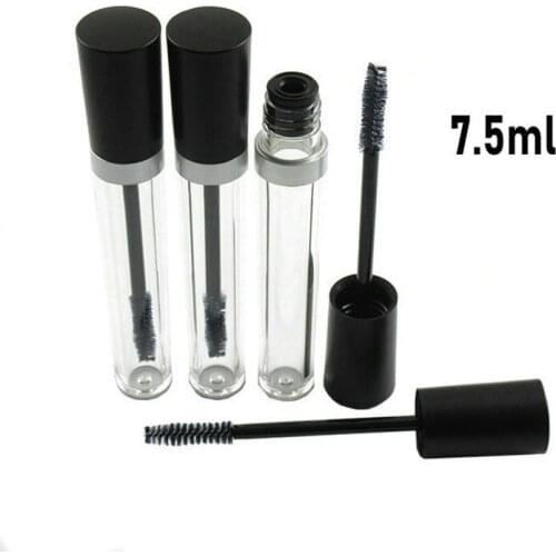 7.5ml Empty Mascara Tube Portable Eyelash Cream Vial Liquid Clear Refillable Bottles Sample Pipe Empty Cosmetic Containers
