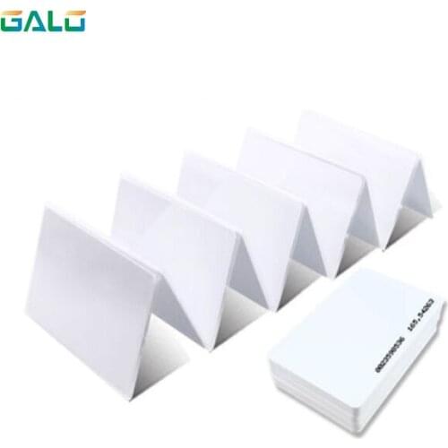 PVC PLASTIC Blank ID Card Credit Card thin white Available for Card printer