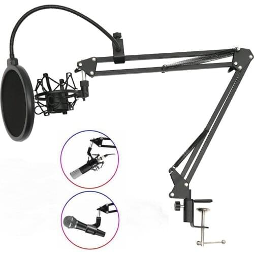 Adjustable Microphone Stand NB-35 Professional Studio Microphone Holder Sound Condenser Karaoke Wired Mic Microphone Arm