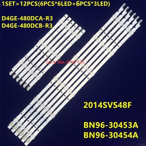 LED Strip 9 lamp For SAMSUNG 2014SVS48F UA48J5088AC UE48H6400 UE48H6200AK BN96-30453A D4GE-480DCA-R3 D4GE-480DCB-R3 ue48h6500