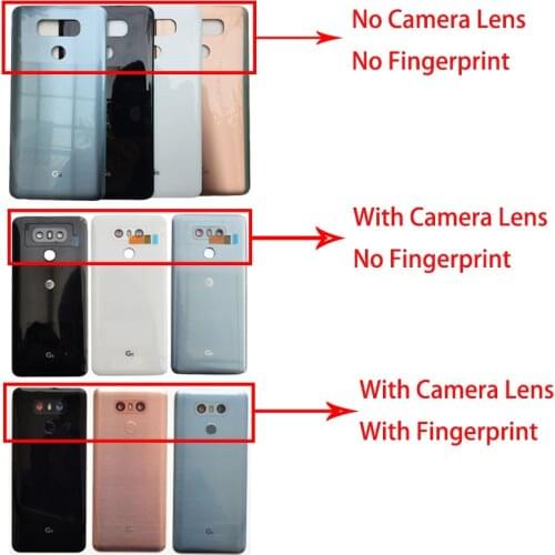 For LG G6 Glass Rear Housing Battery Cover Housing G6 Back Case Door
