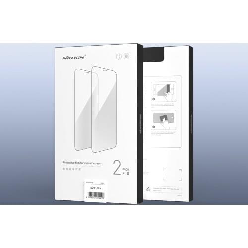 NILLKIN for Samsung S21 Ultra Screen Protector Impact Resistant Curved Fully Glued Soft Film for Samsung Galaxy S21 Ultra 5G