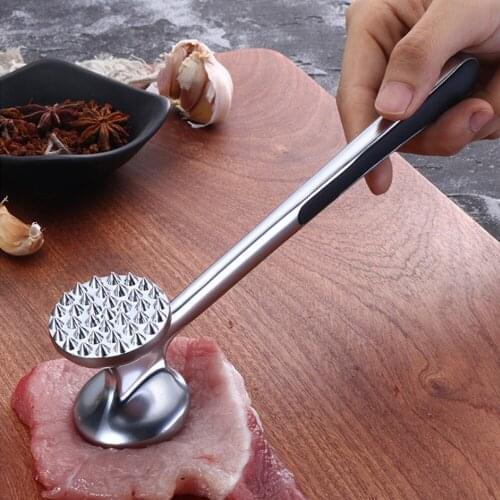 1Pcs Kitchen Gadgets Multifunction Meat Hammer Two Sides Loose Tenderizers Portable Steak Pork Tools Aluminum Alloy Dropshipping