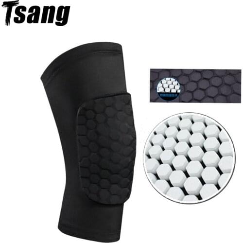 1PCS Volleyball MTB Knee Pads Bandage Honeycomb Knee Brace Leg Sleeve Compression Basketball Knee Support Protection Kneepad