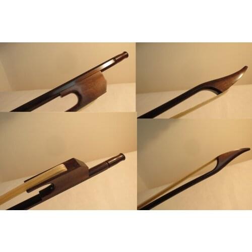 1pcs Strong France style Snakewood double bass bow 3/4, white bow hair #1976