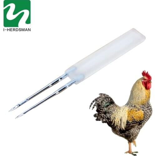 12pcsChicken with double needle thorn acne needle Birds smallpox vaccine pigeon poultry immune sting of chickens and ducks goose