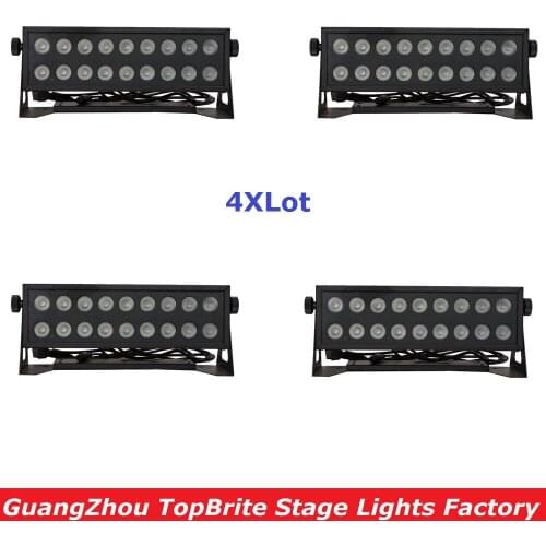 4XLot Discount Professional Stage Dj Light 18X12W RGBW 4IN1 LED Stage Strobe Effect Bar Lights 90-240V For Party Wedding Disco