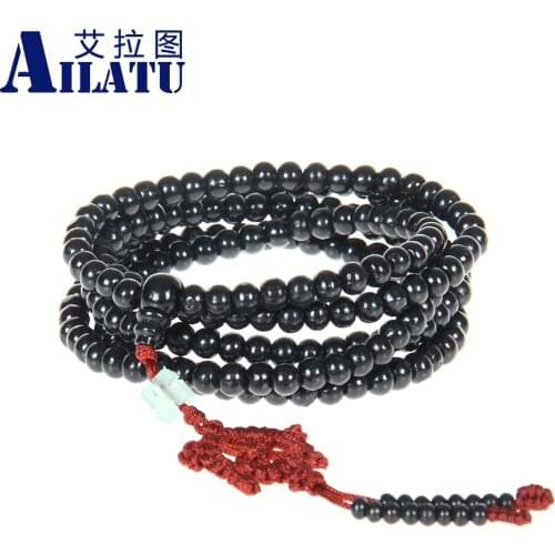 Ailatu Free Shipping Red and Green Sandalwood Bracelet, Fashion Buddhist Tibetan Style Prayer Mala Beads