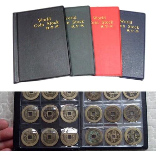 120 Pockets Coins Collection Album Book Coin Holder Albums Collecting Money Organizer Mini Penny Coin Storage Bag Gifts