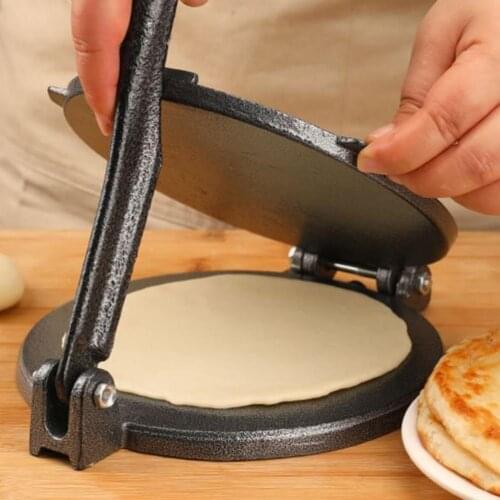 Tortilla Press Non-Stick Multifunctional Iron Even Pressing Tortilla Maker Baking Kitchen Tools Dumplings Pies Making Pan