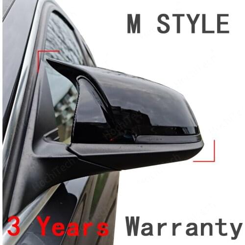 2pcs Auto Car Rear View Side Mirror Cover Trim For BMW F20 F21 F22 F23 F30 F31 F32 F36 X1 E84 F87 M2 Carbon Fiber Style