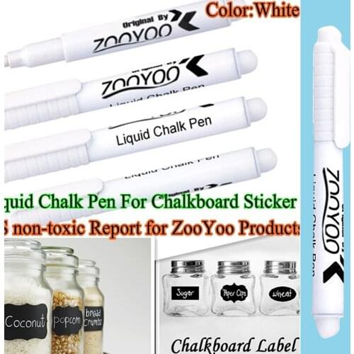 White Liquid Chalk Pen Marker for Glass Windows Chalkboard Blackboard Sticker Blackboard Pen Liquid Ink Pen Dust-Free Chalk