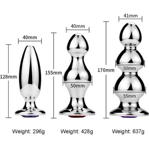 JIUAI Adult Large Anal Sex Toys Huge Size Butt Plugs Prostate Massage For Men Female Anus Expansion Stimulator Big Anal Beads