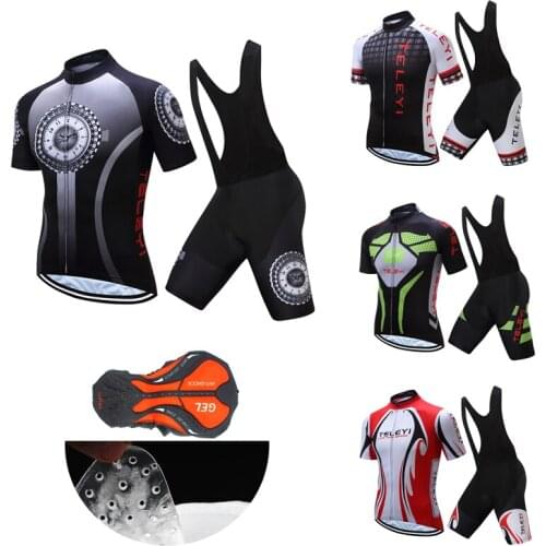 Quick-Dry Cycling Jersey Set Men Summer Bicycle Clothing BIB Shorts 2021 Road Bike Clothes Sport Suit Male Uniform MTB Dress Kit