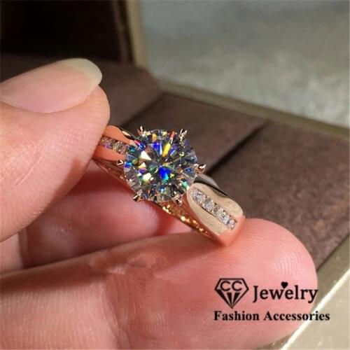 CC Rings For Women S925 Silver Classic Fine Jewelry Bridal Wedding Cubic Zirconia Engagement Princess Ring Drop Shipping CC3158