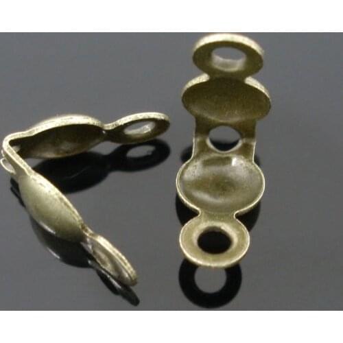 DoreenBeads 500PCs Bronze Tone Charlotte Necklace Crimps Beads Tips 8*4mm (B04410), yiwu