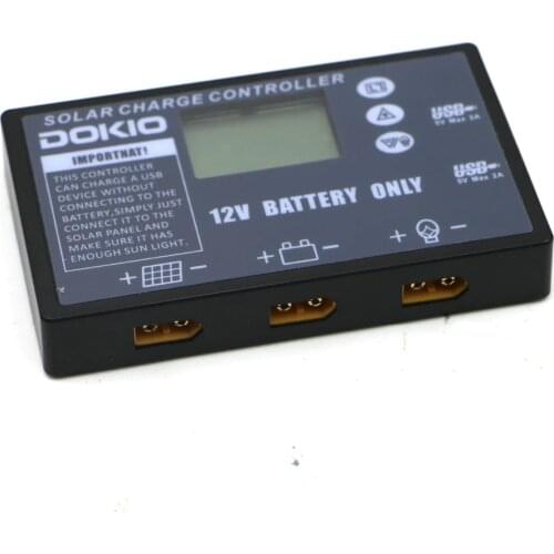 DOKIO Flexible folding solar panel Dedicated Solar controller for 12V battery USB solar controller 10A/20A solar controller