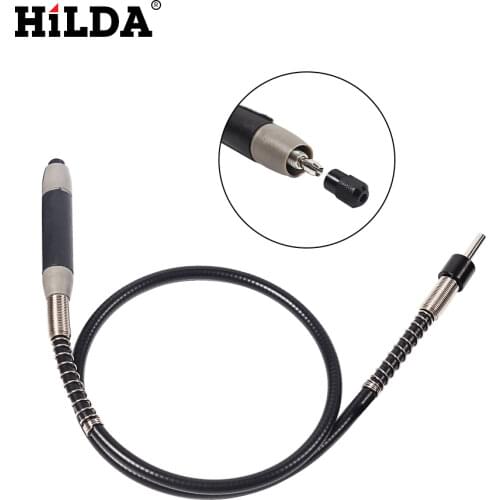 HILDA Flexible Shaft Fits Rotary Grinder Tool for Dremel 400W Rotary Tools 110cm with 6 Chuck for Dremel Accessories