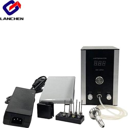 New type HH-AT01 No Need Air Compressor Artgraver Engraving Machine High Speed Graver Grinding Machine